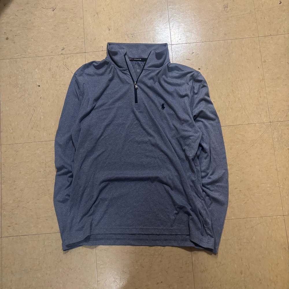 Polo Ralph Lauren Blue Quarter-Zip Pullover